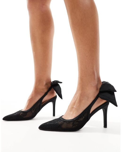 Glamorous Black – spitze high heels