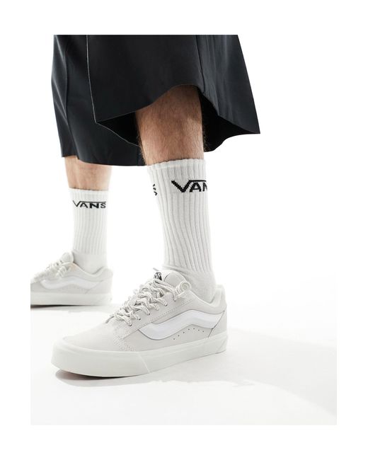 Vans Black Knu Skool Sneakers With Lace Interest