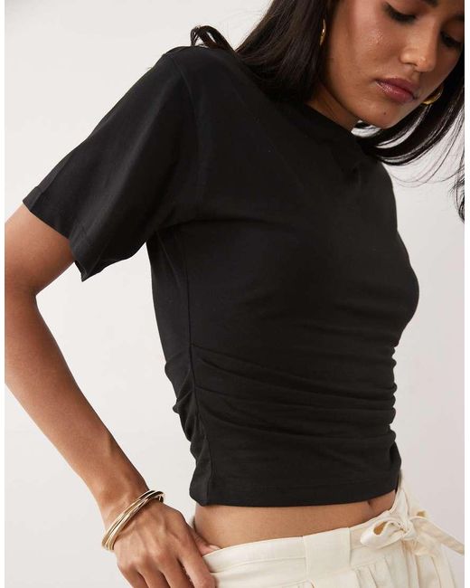 New Look Black Corset Tee