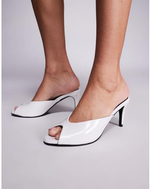 Public Desire White – stessy – sandalen-mules