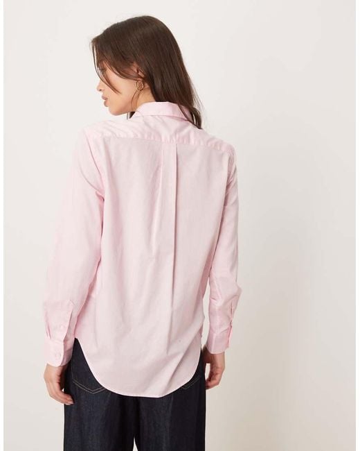 Polo Ralph Lauren Pink Icon Logo Classic Fit Cotton Twill Shirt
