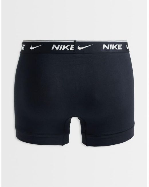 Nike Blue Essential Cotton 5 Pack Trunks for men