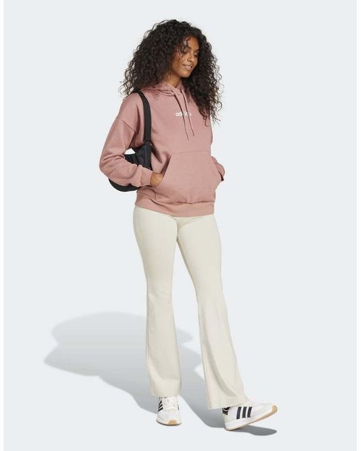 Adidas Originals White Essentials Small Logo Flared Leggings