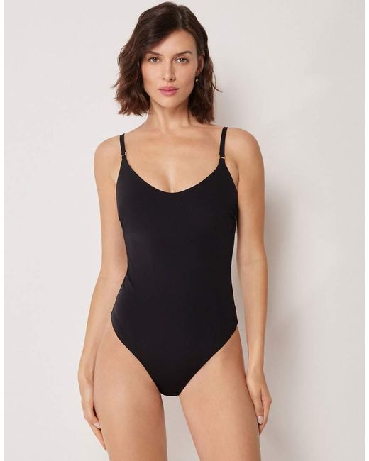 Calzedonia Black Classic Swimsuit Premium Fit