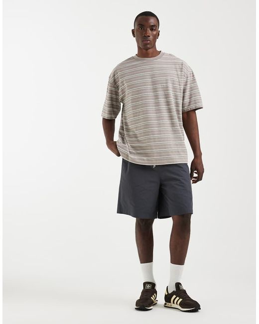 ASOS Gray Heavyweight Oversized T-Shirt for men