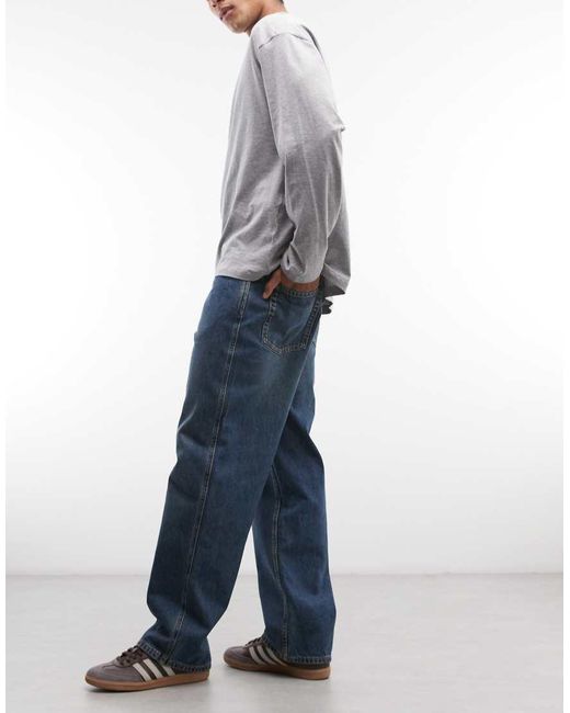 Timberland Blue Back Embroidered Tree Logo Denim Pant for men