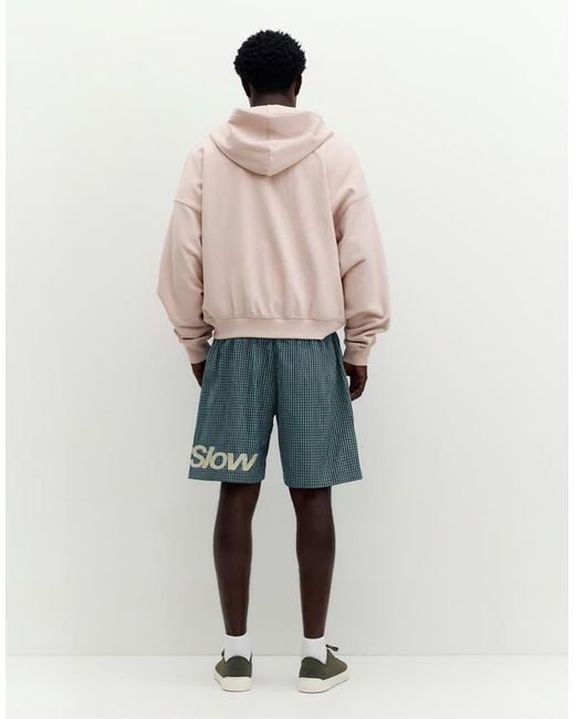 Pull&Bear Green Checked Graphic Bermuda Shorts for men