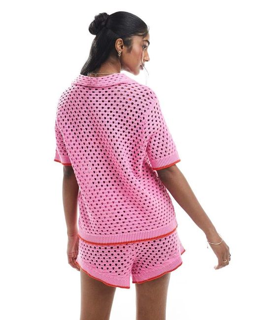 Polo Squadrata di Pieces in Pink