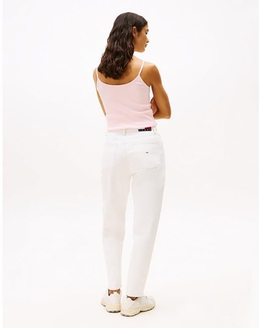 Tommy Hilfiger White Mom Jean