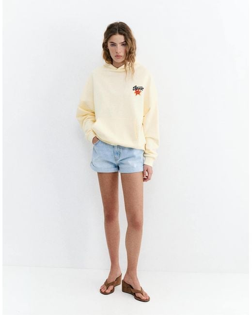 Pull&Bear White – kapuzenpullover