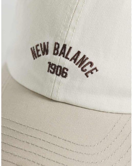 New Balance White 6 Panel 1906 Cap