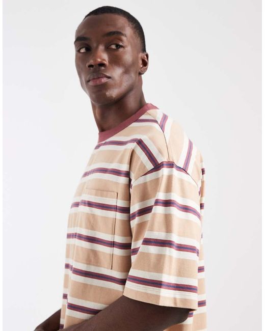 ASOS Pink Oversized T-shirt for men
