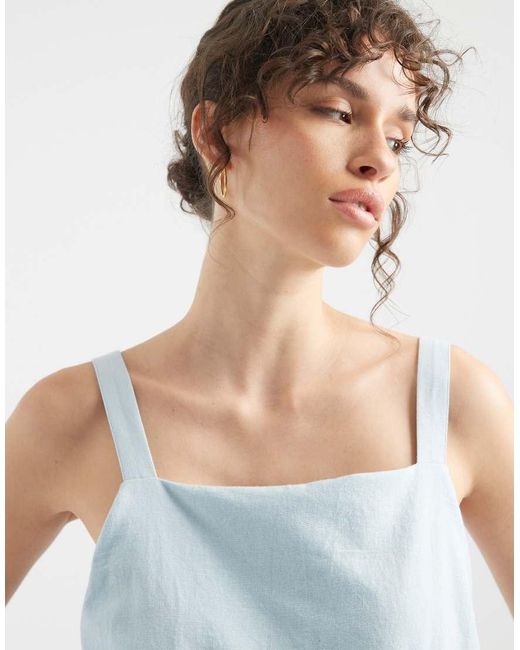 ASOS Blue Double Layer Cami Jumpsuit