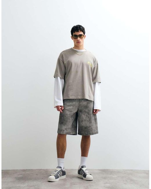 ASOS White Oversized T-shirt With Street Graphic for men