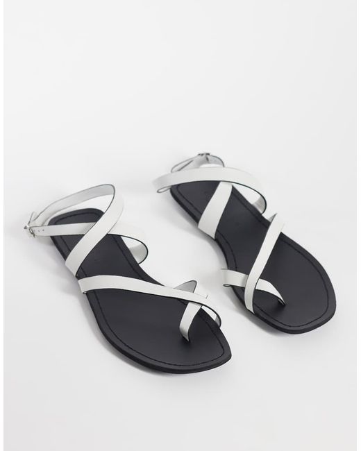 ASOS White Friction Sandal