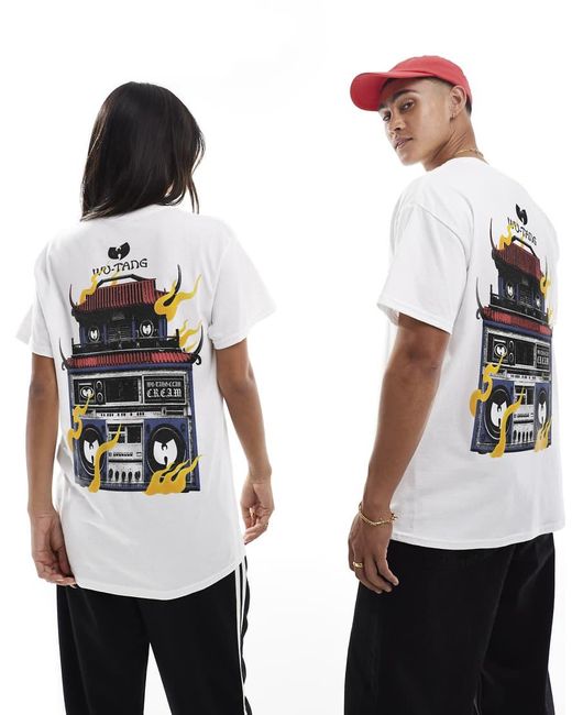 PRNT White X Wu-Tang Clan Boombox Relaxed Fit T-Shirt