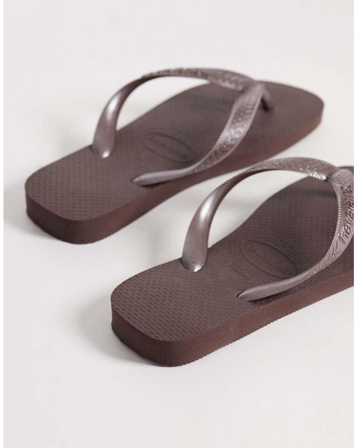 Havaianas Brown Flip Flops