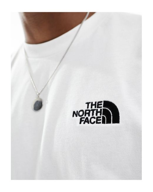 Simple dome - t-shirt oversize bianca con logo di The North Face in White da Uomo