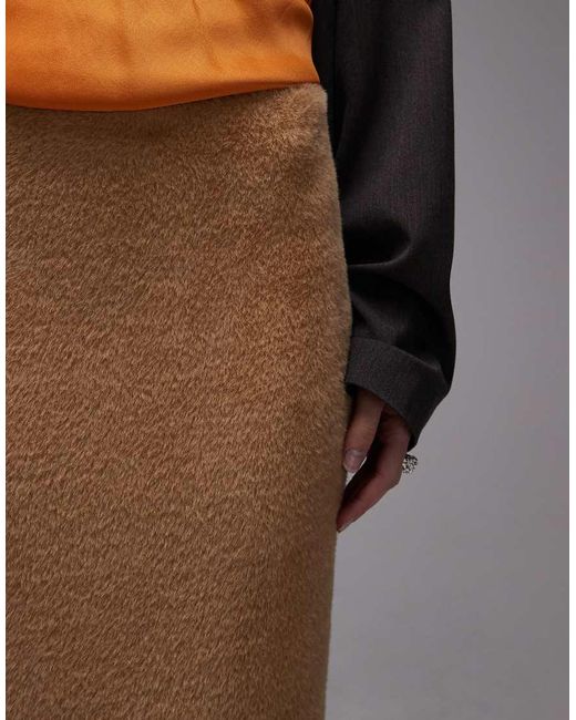 Falda De Tubo De Piel Sintética De ASOS de color White