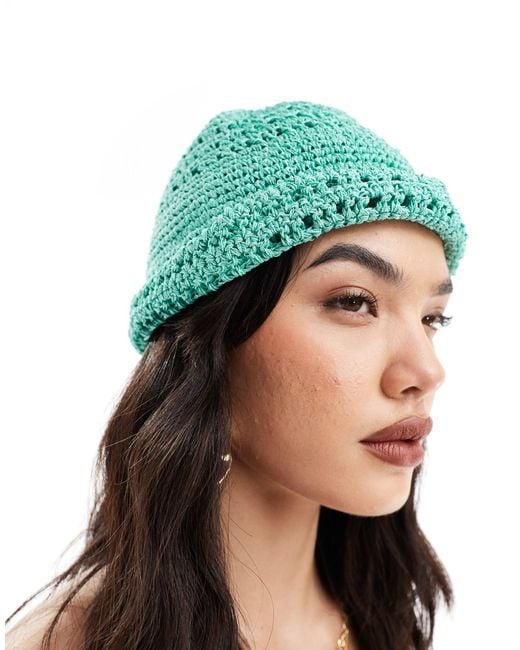 Mango Blue Crochet Hat