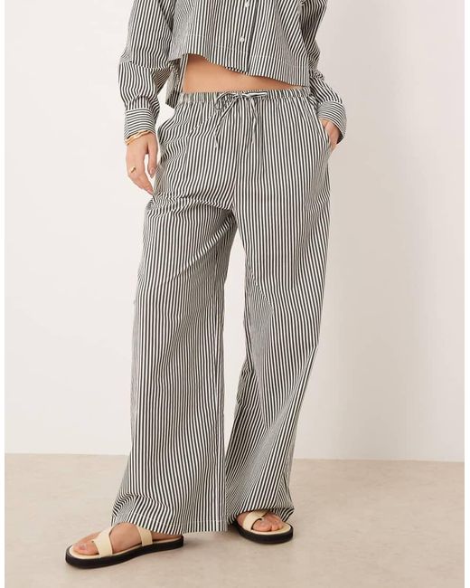 esmé studios Gray Esmee Tie Waist Beach Pants