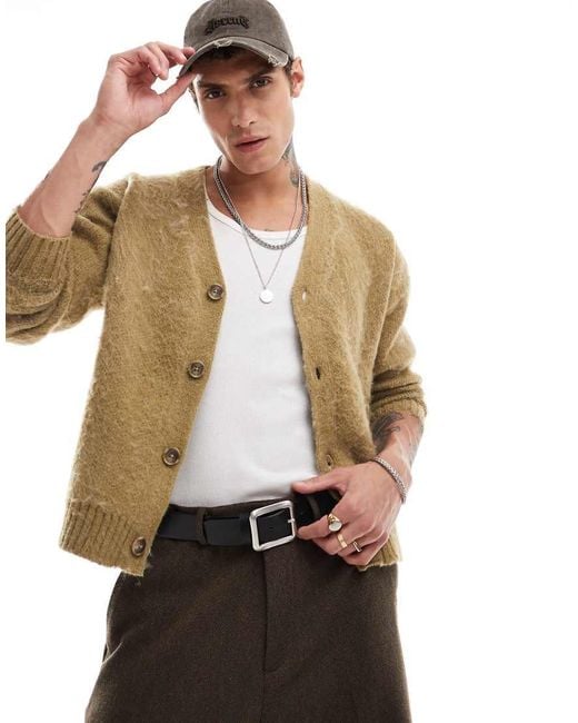 Cropped cardigan with buttons best sale