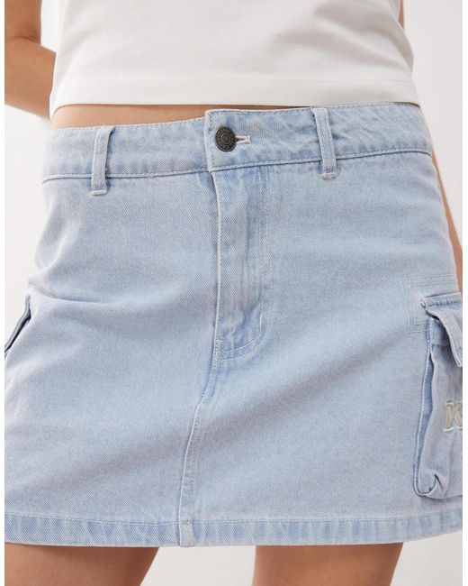 Karlkani Pink – retro-jeansrock