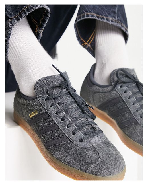 Adidas Originals Gazelle - Sneakers Met Rubberen Zool in het Blue voor heren