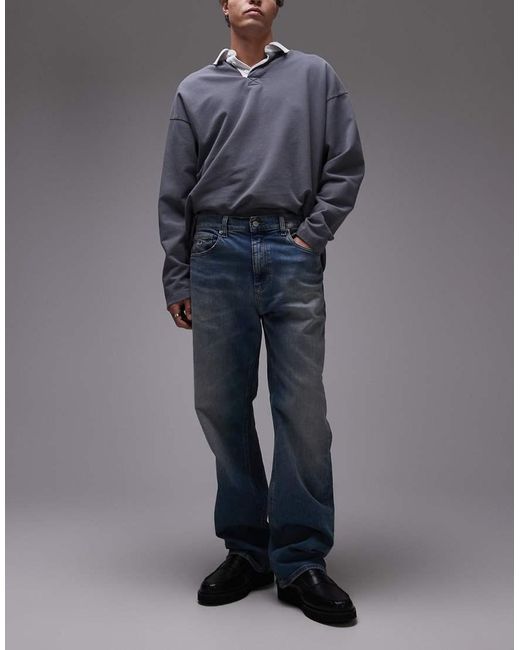 Tommy Hilfiger Gray Otis Regular Straight Jeans for men