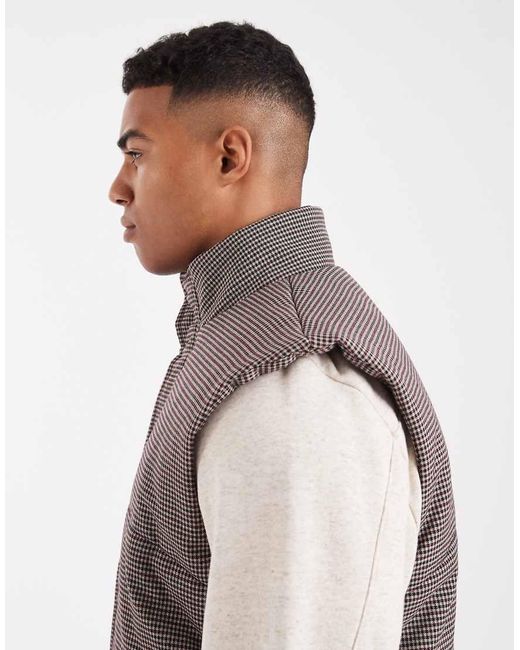 ASOS Gray Puffer Gilet for men