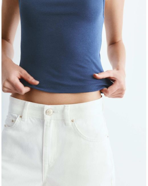 Pull&Bear Blue – basic-tanktop