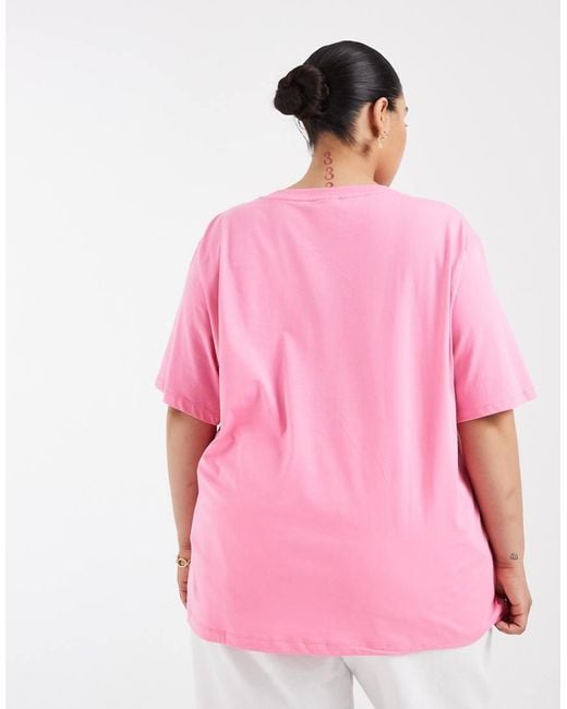 ONLY Pink Rome Graphic Oversized Fit T-shirt