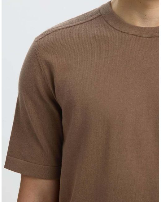 Top di SELECTED in Brown da Uomo