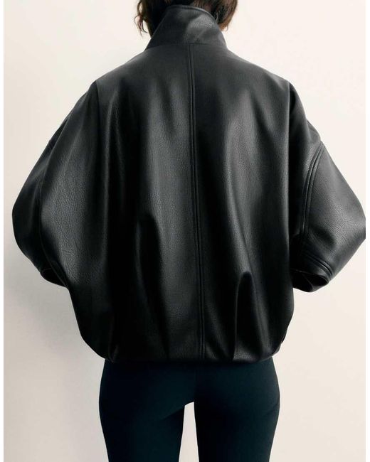 Pull&Bear Jack Met Leerlook in het Black