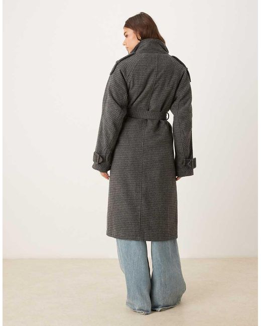 Motel Gray Ravari Belted Trench Coat