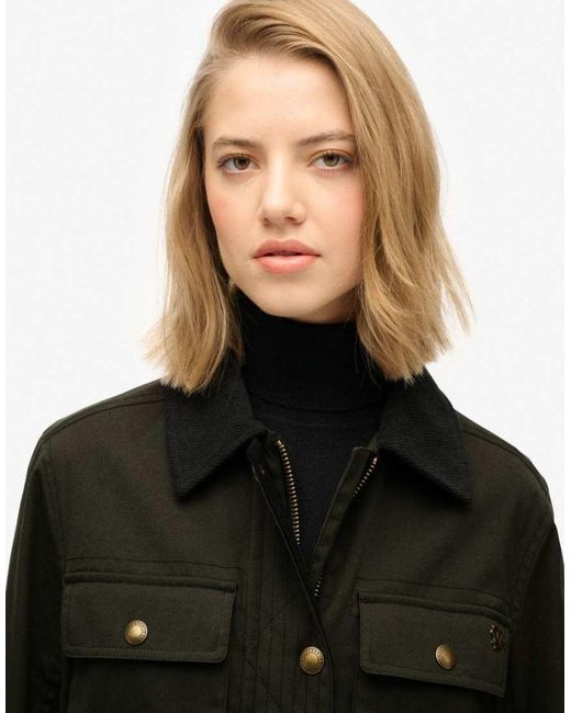 Superdry Black Wax Jacket
