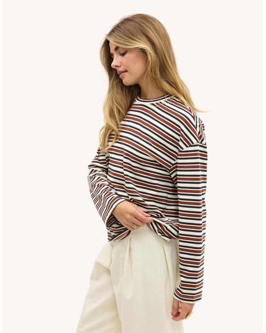 Loavies White Endless Summer Love Striped Shirt