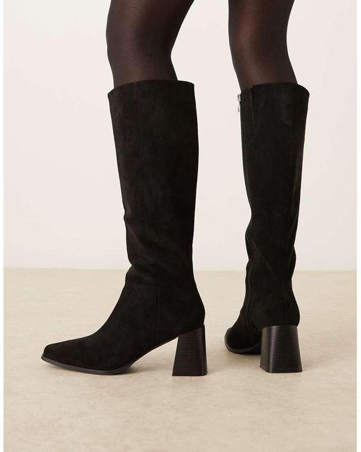 Raid Black Ishbel Block Heeled Boots