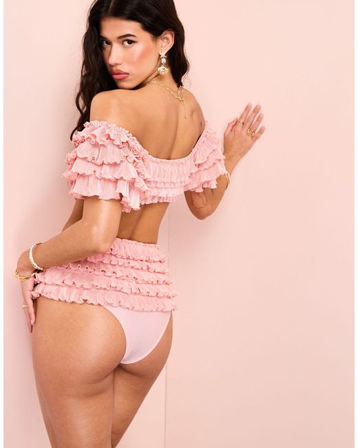 ASOS Pink Asos design – bikinihose