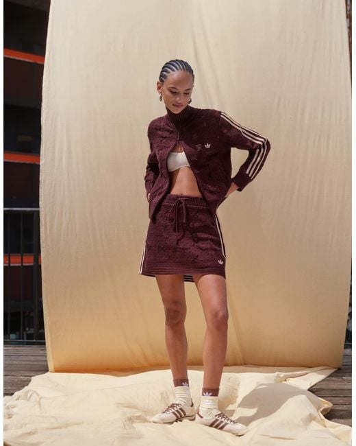 Adidas Natural Originals x asos – minirock aus häkelstrick