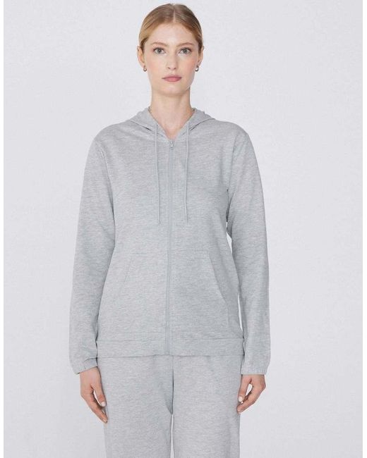 Tezenis Gray Lightweight Hooded Sweatshirt