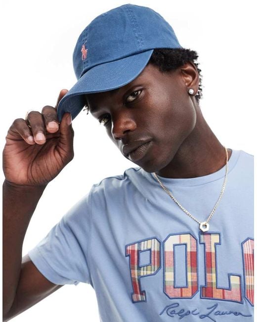 Cappello Con Visiera E Logo da Uomo di Polo Ralph Lauren in Blu Lyst