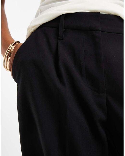 ASOS Black Petite Arch Barrel Trousers