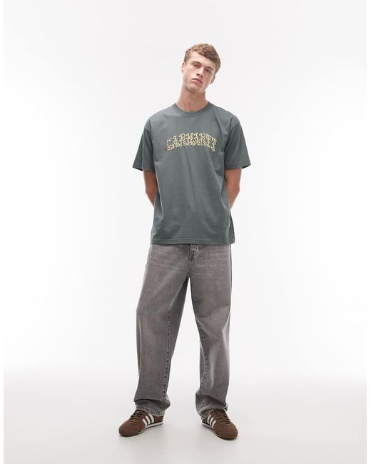 Carhartt Gray Monogram T-shirt for men