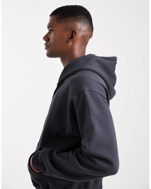 Cotton On – cropped-kapuzenjacke in Blue für Herren