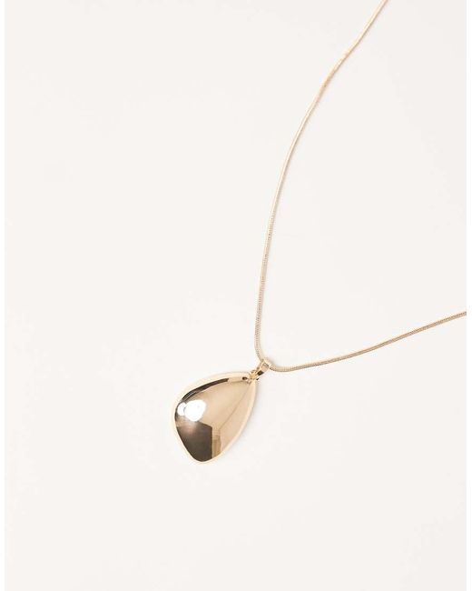 ASOS Natural Long Necklace With Clean Pendant