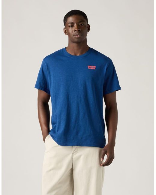 Camiseta Verde Oscuro Holgada De Algodón Levi's de hombre de color Blue