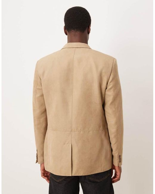 ASOS Natural Regular Blazer for men
