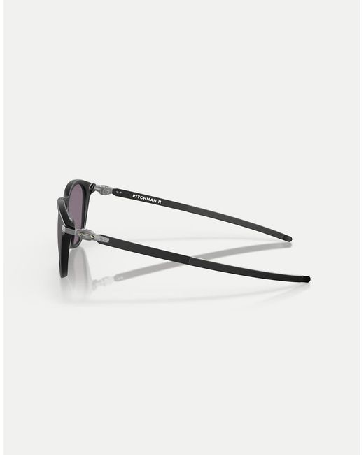 Oakley Black Pitchman R Round Sunglasses With Lens for men
