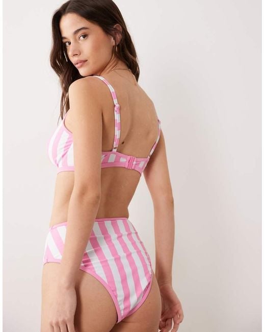Peek & Beau Pink Underwire Bikini Top